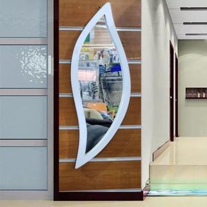 Curvel Wooden Mirror Medium White 79×28cm