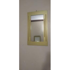 Rectangular wooden mirror Medium gold 63×36cm