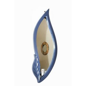 Kellyson Creatives Carvel Wooden Mirror Big Gray 94X37Cm