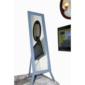 Kellyson Creatives Back Stand Wooden Mirror Gray 132By41Cm
