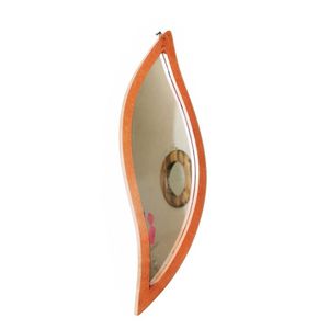 Kellyson Creatives Round Wooden Mirror Medium Natural Brown 45Cm Circular