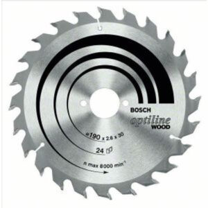 Bosch OPTILINE WOOD CIRCULAR SAW BLADE FOR TABLE SAWS 7.25