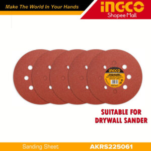 Sanding Sheet for Random Orbit Sander - (AKRS225061).
Tikweld welding Supplies and services is the distributor and supplier of Ingco Tools and equipment in Nigeria. Our INGCO Sanding Sheet for Random Orbital Sander 150mm (AKRS225061), the...