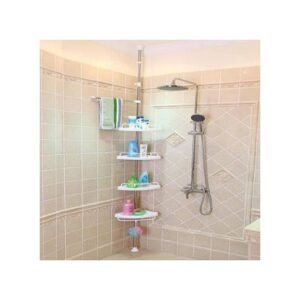 4 Tier Adjustable Bathroom Organizer - White