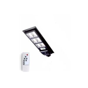 600w LED Outdoor Waterproof Security Solar Street Light With Remote - Black