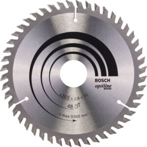 BOSCH CIRCULAR SAW BLADE 165MM X 48T WOOD CUT