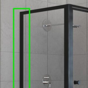 Pivot 15mm jamb Extension Black