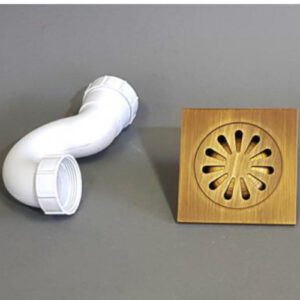 Shower Drain And Cover â€“ Antique Brass
