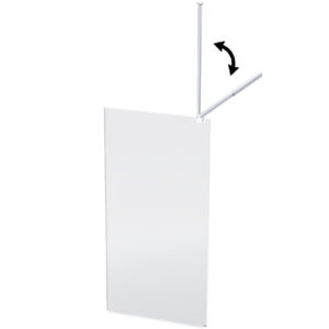 Lectro Shower Screen (1000 x 2000 x 8mm) (Silver)