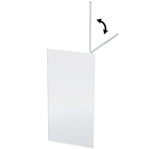 Lectro Shower Screen (1200 x 2000 x 8mm) (Silver)