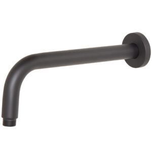 300mm Shower Arm Round Black