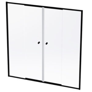 Shower Door Duo-Slide (1600 â€“ 1700) (Black)