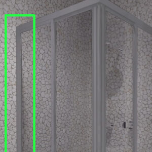Pivot 30mm jamb Extension silver grey