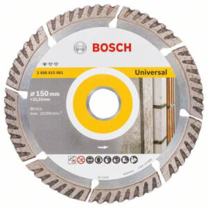 Bosch Professional Diamond Cutting Blade Standard>Universal 150mm
Tikweld Welding Supplies and Services is the distributor of Bosch Power tools in Nigeria.Used with angle grinders and can be used on all building materials Like concrete,...