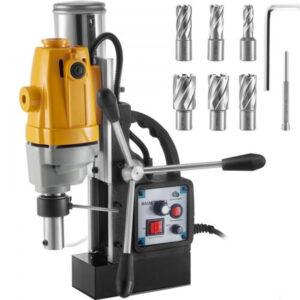 VEVOR Electromagnetic Drill 550RPM
Tikweld Welding Supplies and Services is the distributor of VEVOR BRAND products in Nigeria. Our magnetic base drill bores at 200-550 RPM, Taking advantage of the panel is beneficial to achieve stemless speed regulation...