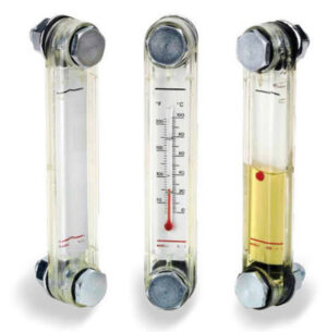 Glass magnetic gauge indicator Hellog 